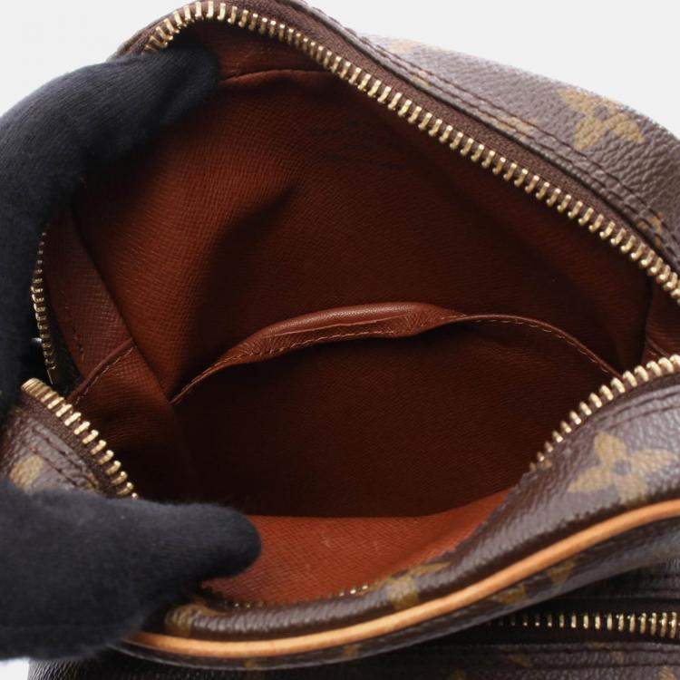 Pre Owned Louis Vuitton Amazon Brown Monogram Canvas Crossbody Shoulder Bag 