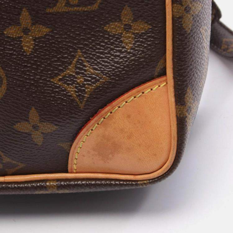 Pre Owned Louis Vuitton Amazon Brown Monogram Canvas Crossbody Shoulder Bag 