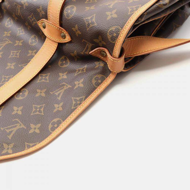 مملوكة مسبقًا Louis Vuitton Saumur 43 Brown Monogram Canvas Leather Shoulder Bag