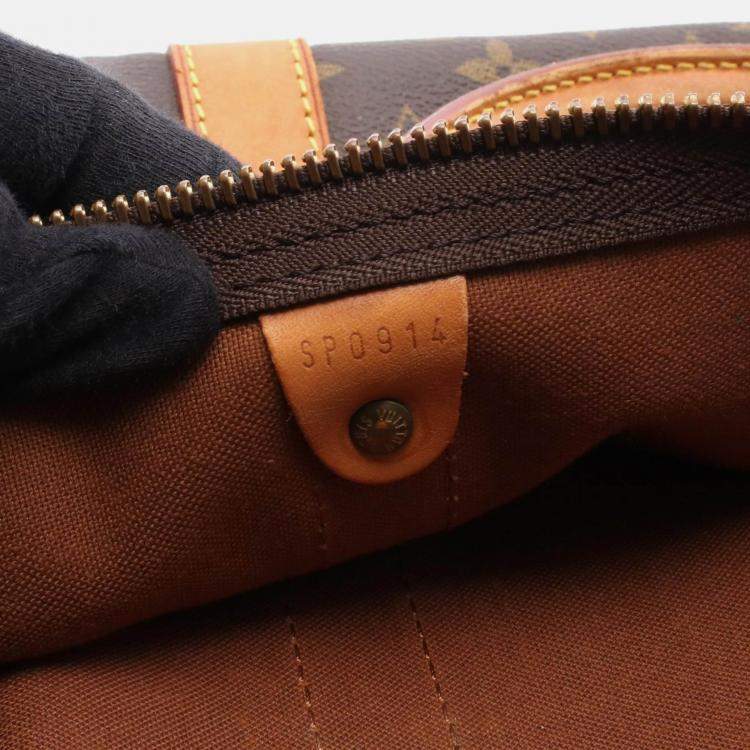 Pre Owned Louis Vuitton Keepall Brown Monogram Canvas Duffel Bag
