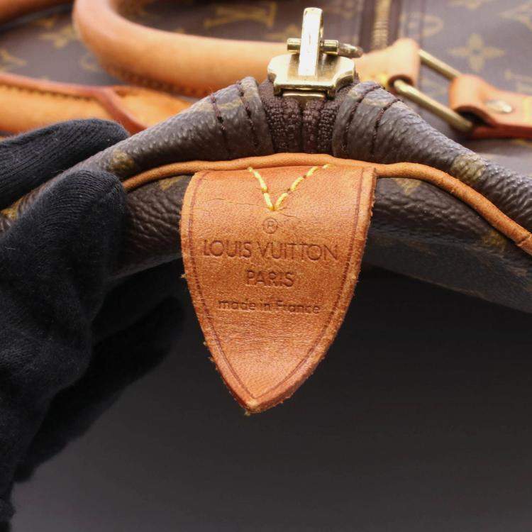 Pre Owned Louis Vuitton Keepall Brown Monogram Canvas Duffel Bag