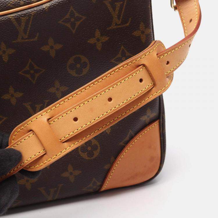 Pre Owned Louis Vuitton Boulogne Brown Monogram Canvas PM Shoulder Bag