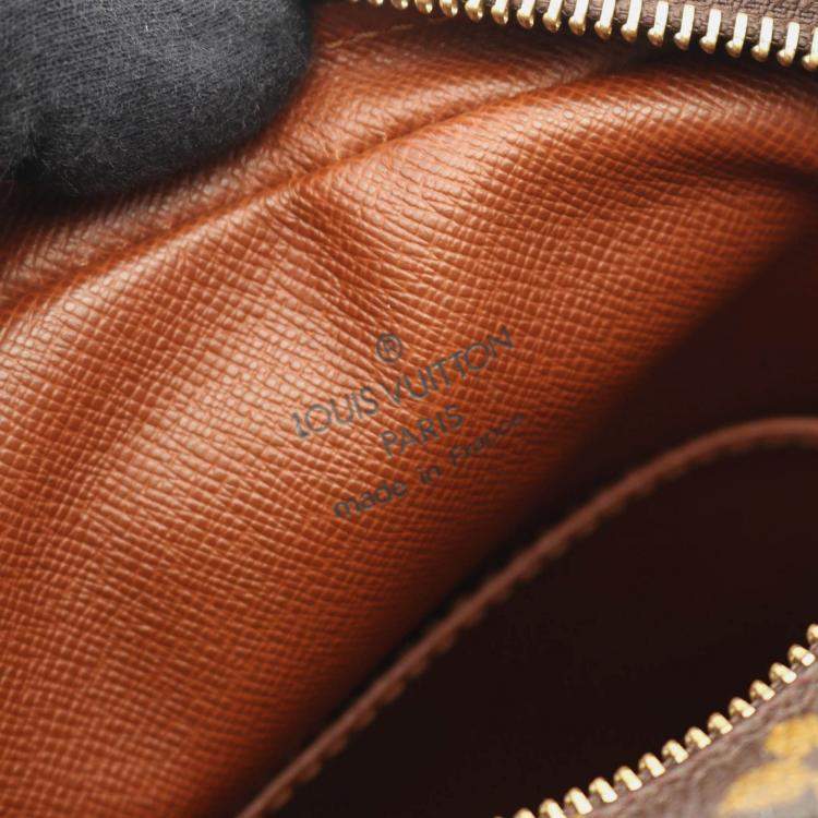 Pre Owned Louis Vuitton Amazon Brown Monogram Canvas Leather Crossbody Shoulder Bag