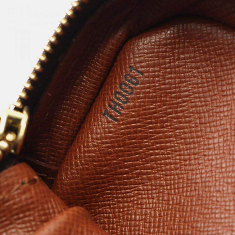 Pre Owned Louis Vuitton Amazon Brown Monogram Canvas Leather Crossbody Shoulder Bag