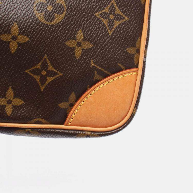 Pre Owned Louis Vuitton Danube Brown Monogram Shoulder Crossbody Bag