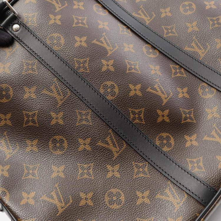 Pre Owned Louis Vuitton Porte-Documants Voyage Business Bag Monogram Macassar