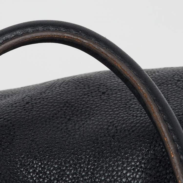 Pre Owned Louis Vuitton Black Monogram Mahina Leather Surya L Bag