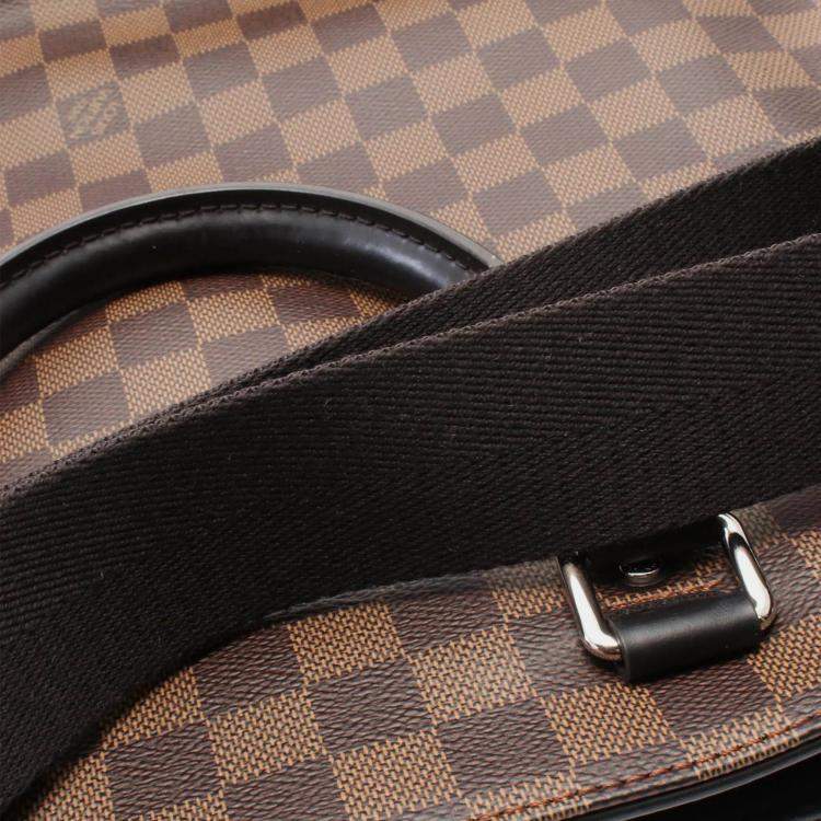 Pre Owned Louis Vuitton Brown Damier Ebene Jake Tote