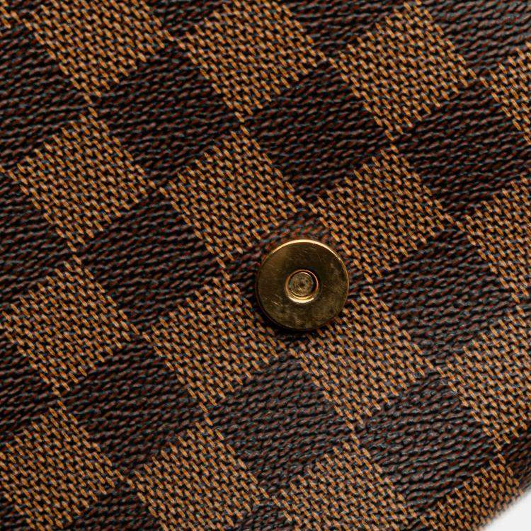 Pre Owned Louis Vuitton Brown Damier Ebene Musette Salsa Long Strap