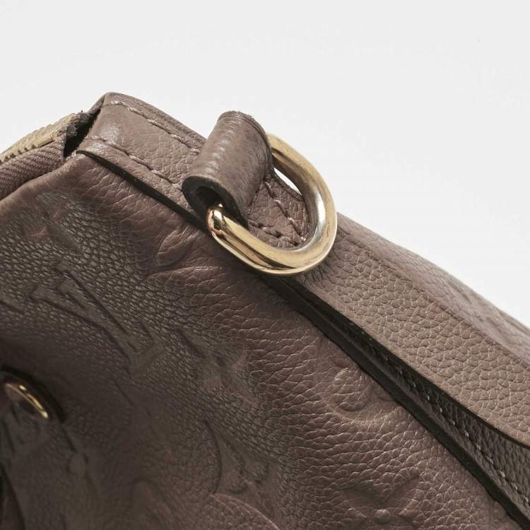 Pre Owned Louis Vuitton Beige Monogram Empreinte Leather Mazarine PM Bag