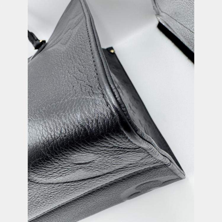 Pre Owned Louis Vuitton Black Monogram Empriente Leather Giant Onthego MM Bag