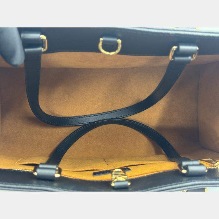 Pre Owned Louis Vuitton Black Monogram Empriente Leather Giant Onthego MM Bag
