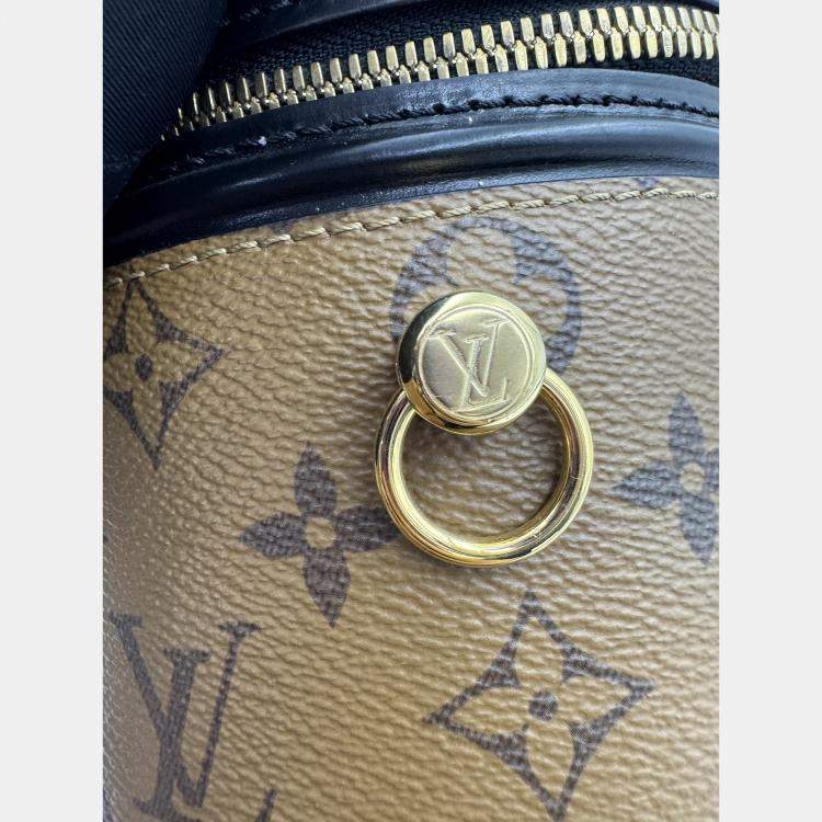 Pre Owned Louis Vuitton Cannes Brown Monogram Reverse Canvas Shoulder Bag
