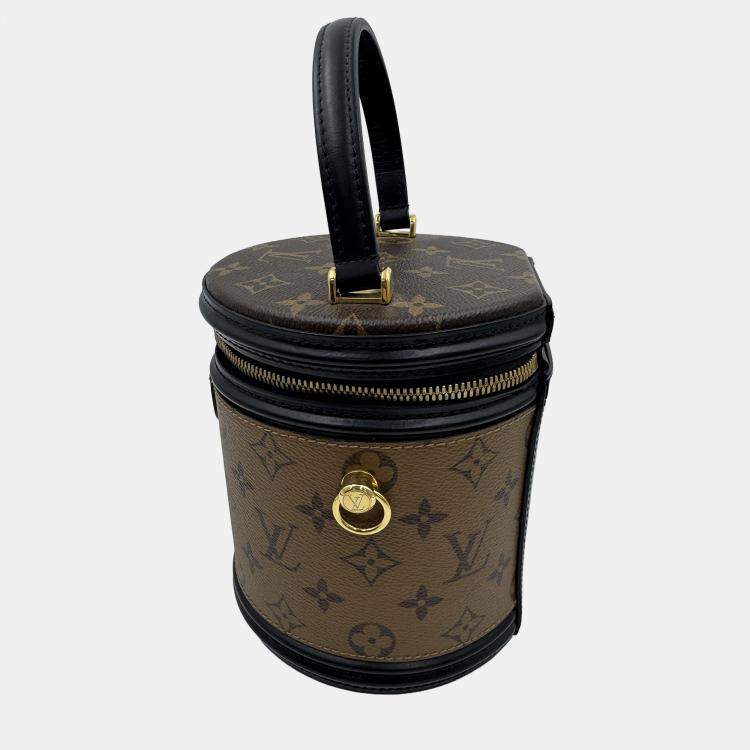 Pre Owned Louis Vuitton Cannes Brown Monogram Reverse Canvas Shoulder Bag