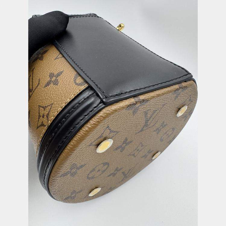 Pre Owned Louis Vuitton Cannes Brown Monogram Reverse Canvas Shoulder Bag