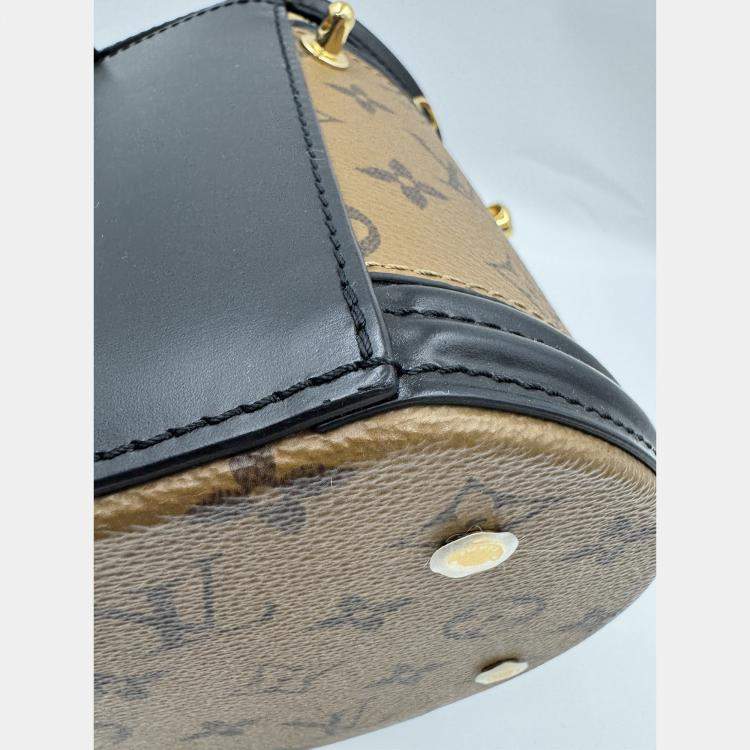 Pre Owned Louis Vuitton Cannes Brown Monogram Reverse Canvas Shoulder Bag