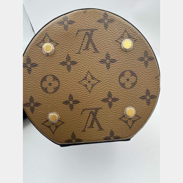 Pre Owned Louis Vuitton Cannes Brown Monogram Reverse Canvas Shoulder Bag