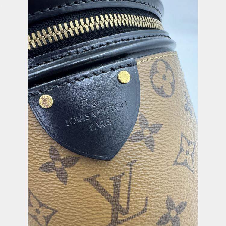Pre Owned Louis Vuitton Cannes Brown Monogram Reverse Canvas Shoulder Bag