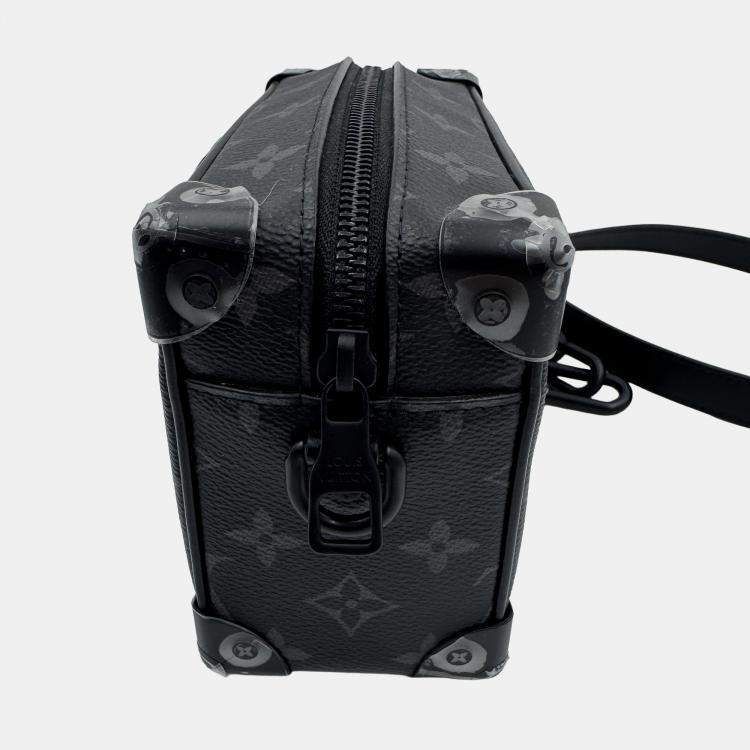 Pre Owned Louis Vuitton Mini Soft Trunk Monogram Eclipse Canvas Shoulder Bag
