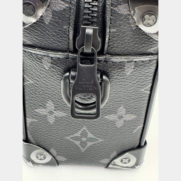 Pre Owned Louis Vuitton Mini Soft Trunk Monogram Eclipse Canvas Shoulder Bag