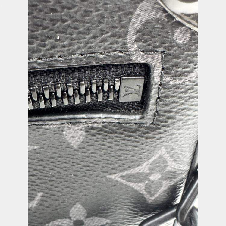 Pre Owned Louis Vuitton Mini Soft Trunk Monogram Eclipse Canvas Shoulder Bag