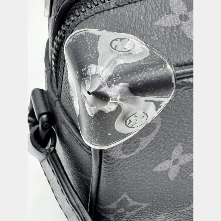 Pre Owned Louis Vuitton Mini Soft Trunk Monogram Eclipse Canvas Shoulder Bag