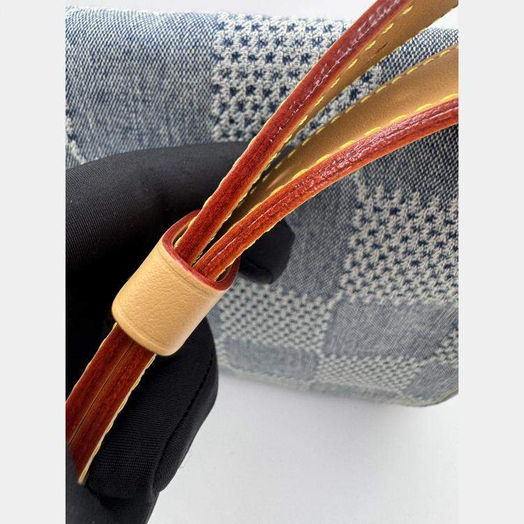 Pre Owned Louis Vuitton Blue Damier Denim Canvas 3D
