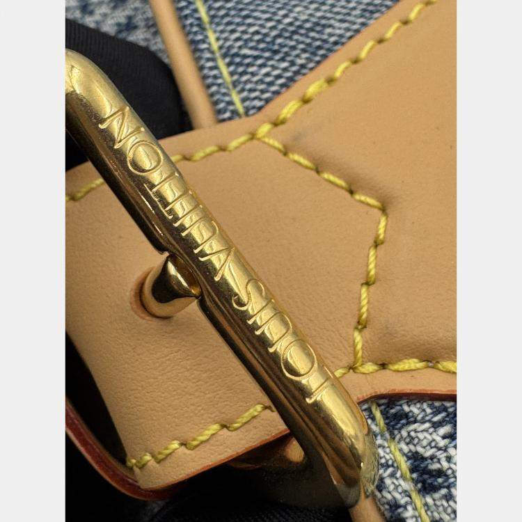 Pre Owned Louis Vuitton Blue Damier Denim Canvas 3D
