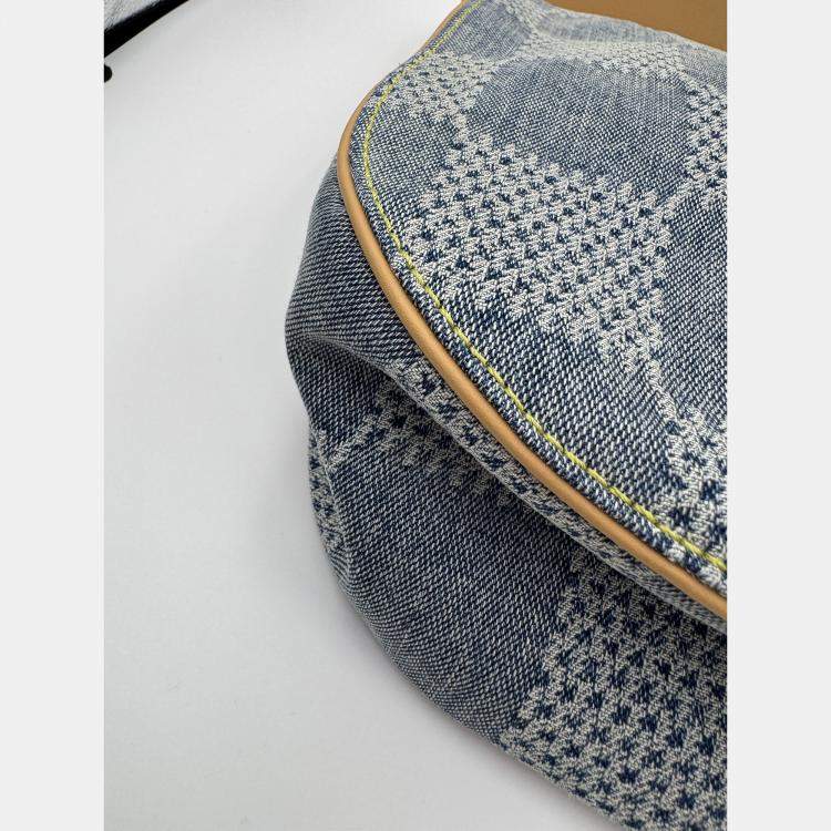Pre Owned Louis Vuitton Blue Damier Denim Canvas 3D