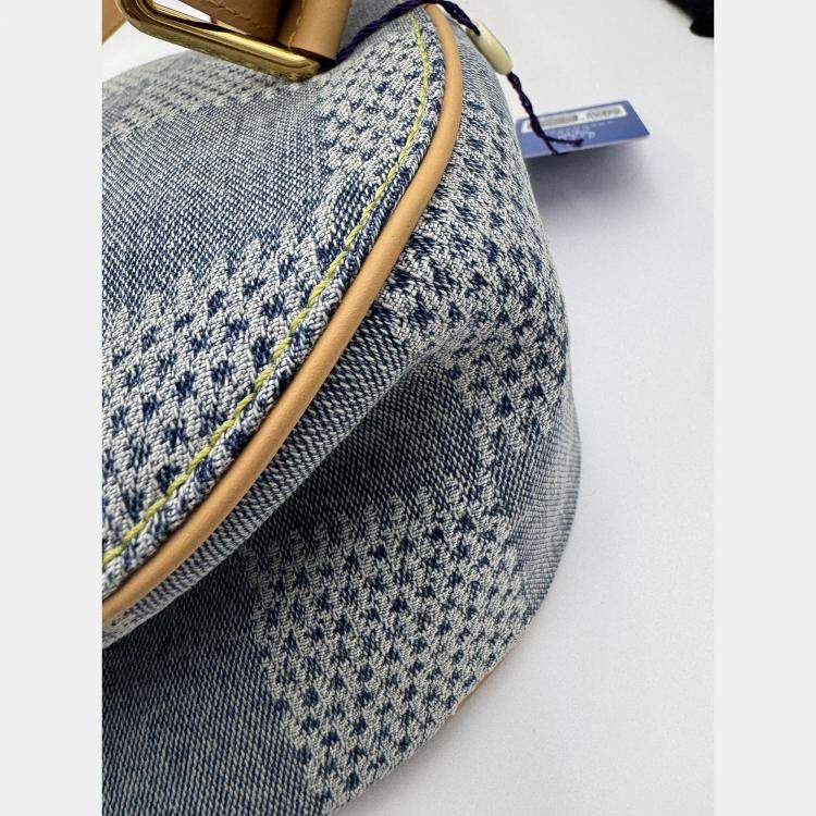 Pre Owned Louis Vuitton Blue Damier Denim Canvas 3D