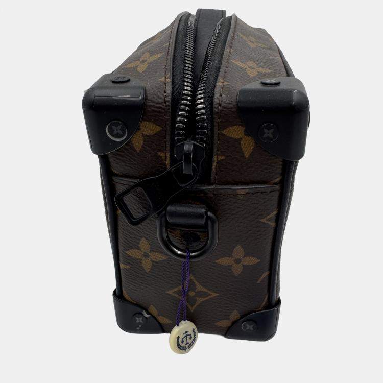 Pre Owned Louis Vuitton Mini Soft Trunk Shoulder Bag Monogram Solar Ray Black