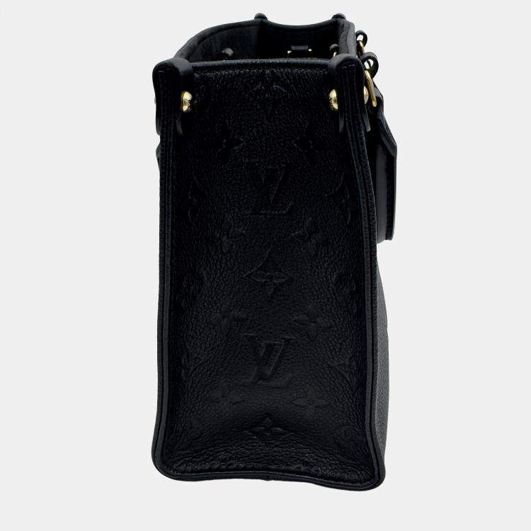 مملوكة مسبقًا Louis Vuitton OnTheGo PM Noir Monogram Empreinte Leather Tote Bag
