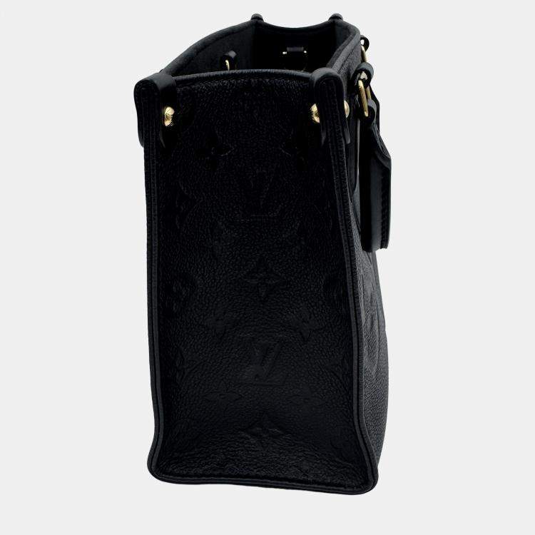 مملوكة مسبقًا Louis Vuitton OnTheGo PM Noir Monogram Empreinte Leather Tote Bag