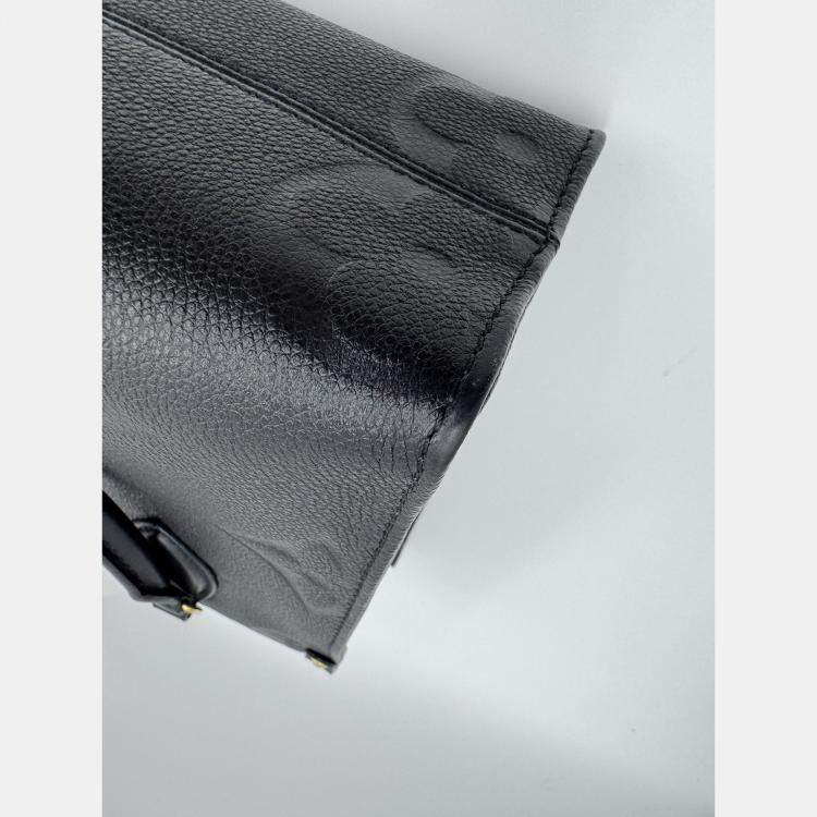 مملوكة مسبقًا Louis Vuitton OnTheGo PM Noir Monogram Empreinte Leather Tote Bag