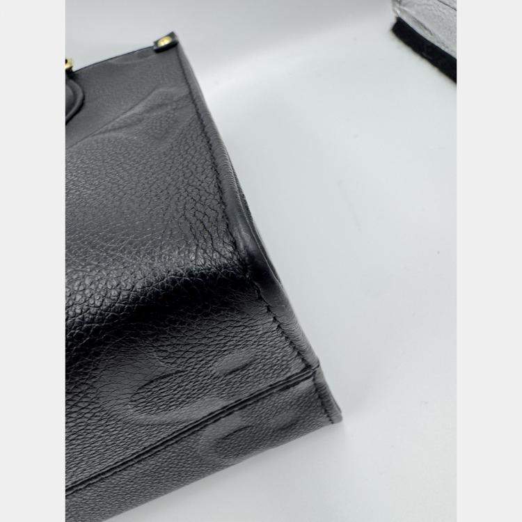 مملوكة مسبقًا Louis Vuitton OnTheGo PM Noir Monogram Empreinte Leather Tote Bag