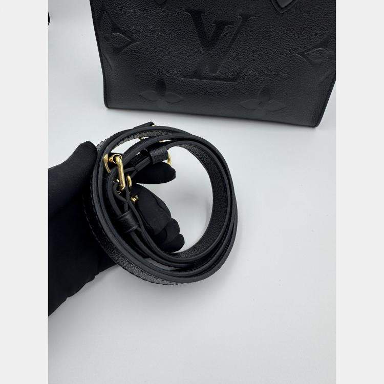 مملوكة مسبقًا Louis Vuitton OnTheGo PM Noir Monogram Empreinte Leather Tote Bag
