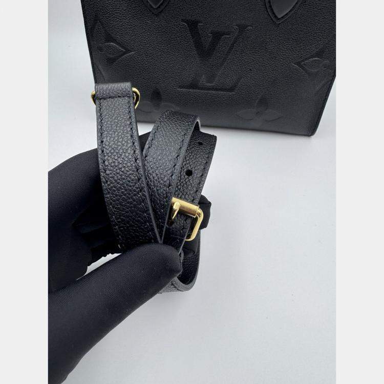 مملوكة مسبقًا Louis Vuitton OnTheGo PM Noir Monogram Empreinte Leather Tote Bag