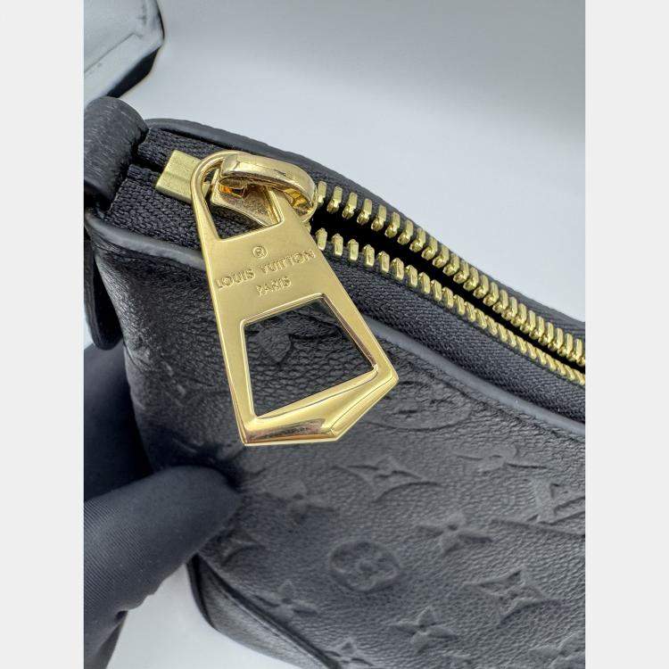 Pre Owned Louis Vuitton Boulogne NM Handbag Coated Monogram Black