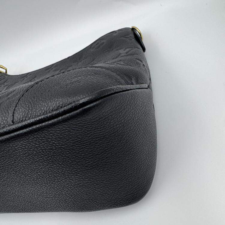 Pre Owned Louis Vuitton Boulogne NM Handbag Coated Monogram Black