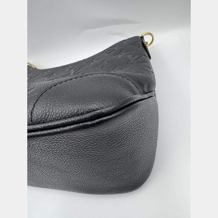 Pre Owned Louis Vuitton Boulogne NM Handbag Coated Monogram Black