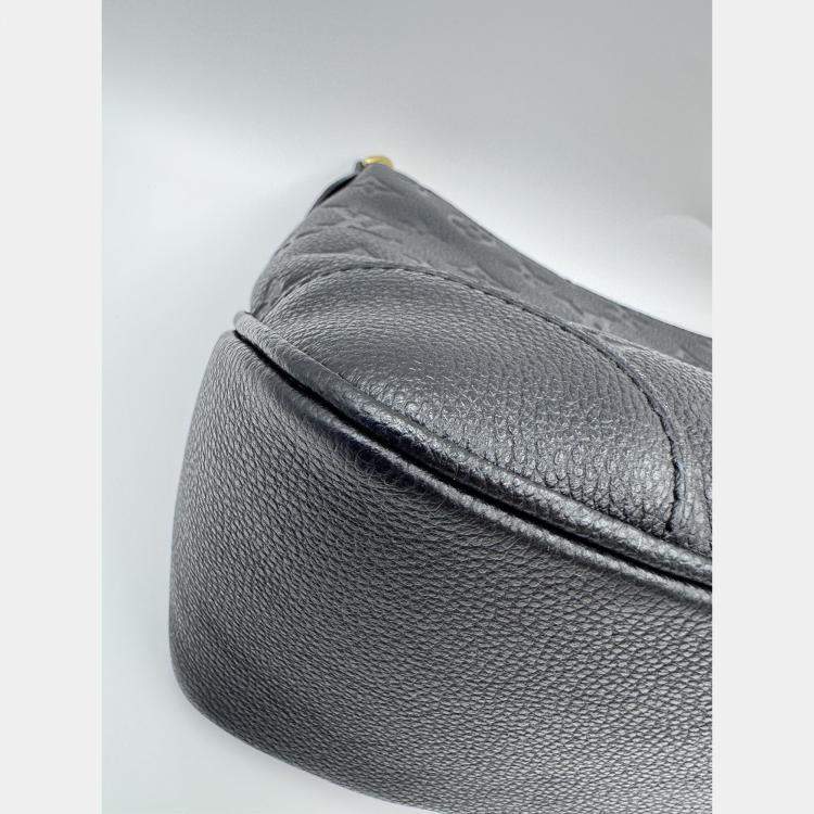 Pre Owned Louis Vuitton Boulogne NM Handbag Coated Monogram Black