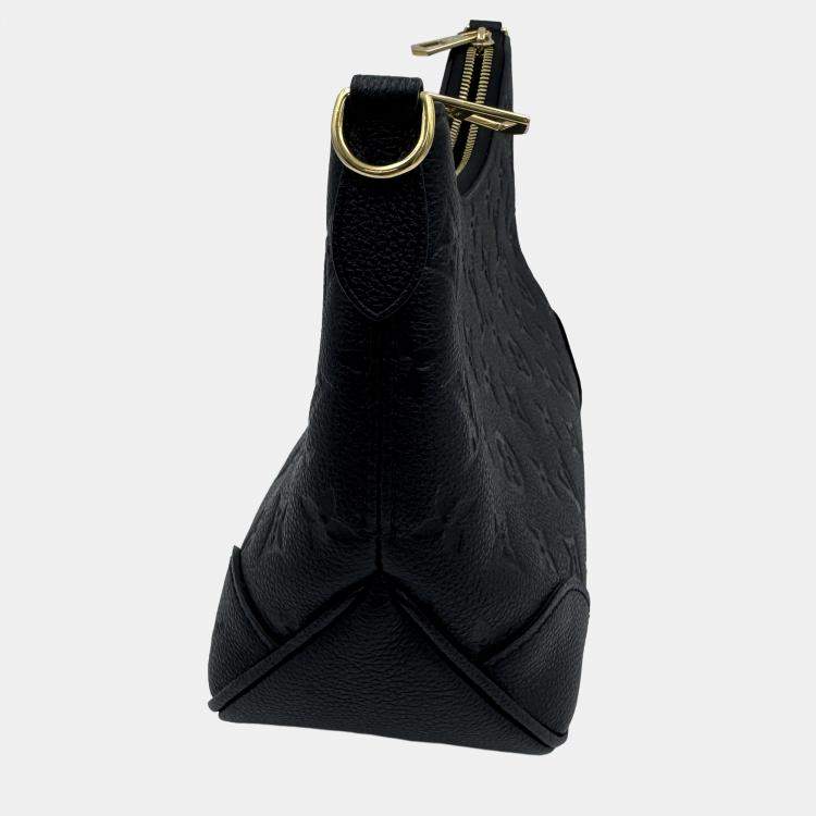 Pre Owned Louis Vuitton Boulogne NM Handbag Coated Monogram Black