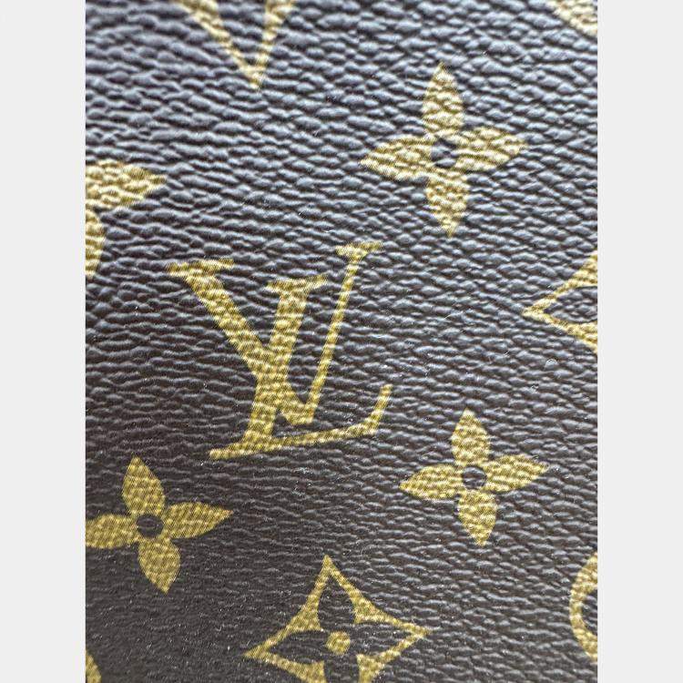 Pre Owned Louis Vuitton Loop Hobo Monogram Reverse Brown Coated Canvas Leather Shoulder Bag