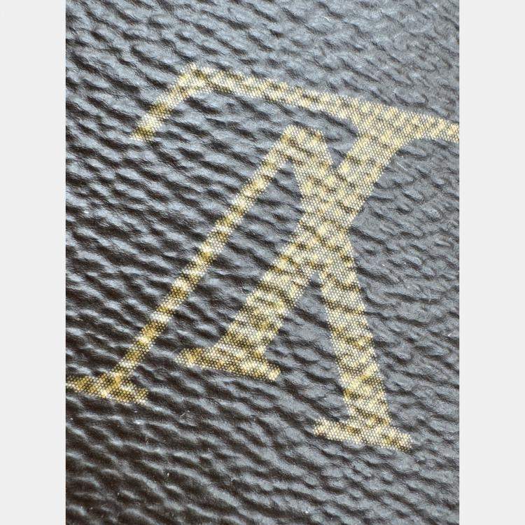 Pre Owned Louis Vuitton Loop Hobo Monogram Reverse Brown Coated Canvas Leather Shoulder Bag