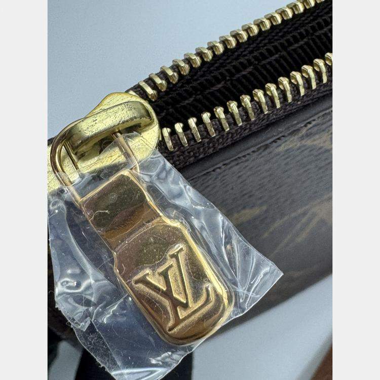 Pre Owned Louis Vuitton Loop Hobo Monogram Reverse Brown Coated Canvas Leather Shoulder Bag