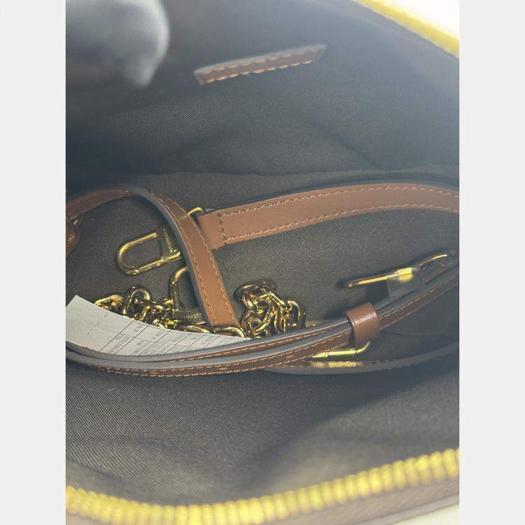 Pre Owned Louis Vuitton Loop Hobo Monogram Reverse Brown Coated Canvas Leather Shoulder Bag