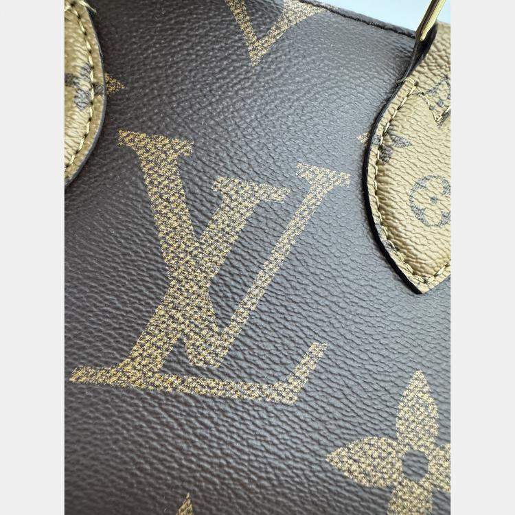 Pre Owned Louis Vuitton Monogram Reverse Giant Canvas Onthego East West Bag