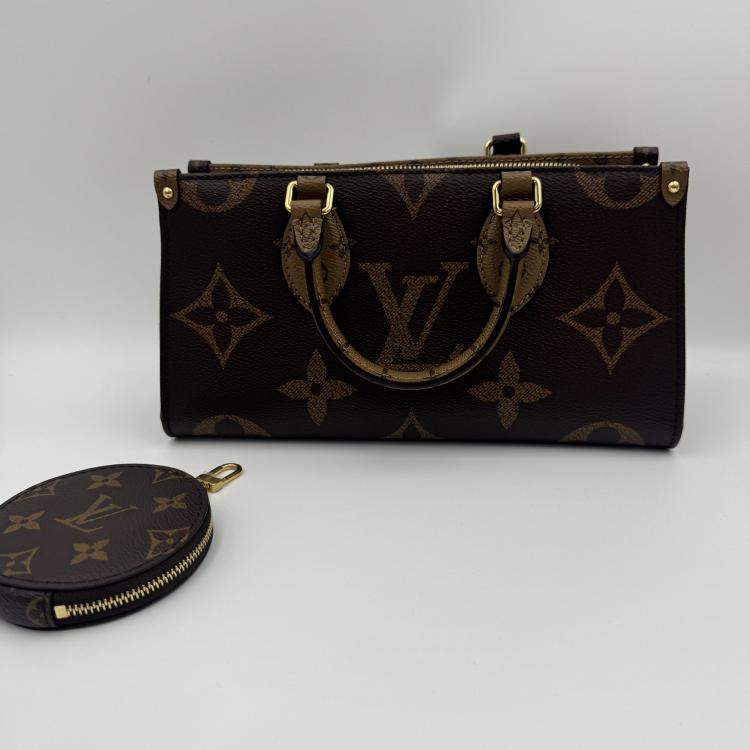 Pre Owned Louis Vuitton Monogram Reverse Giant Canvas Onthego East West Bag