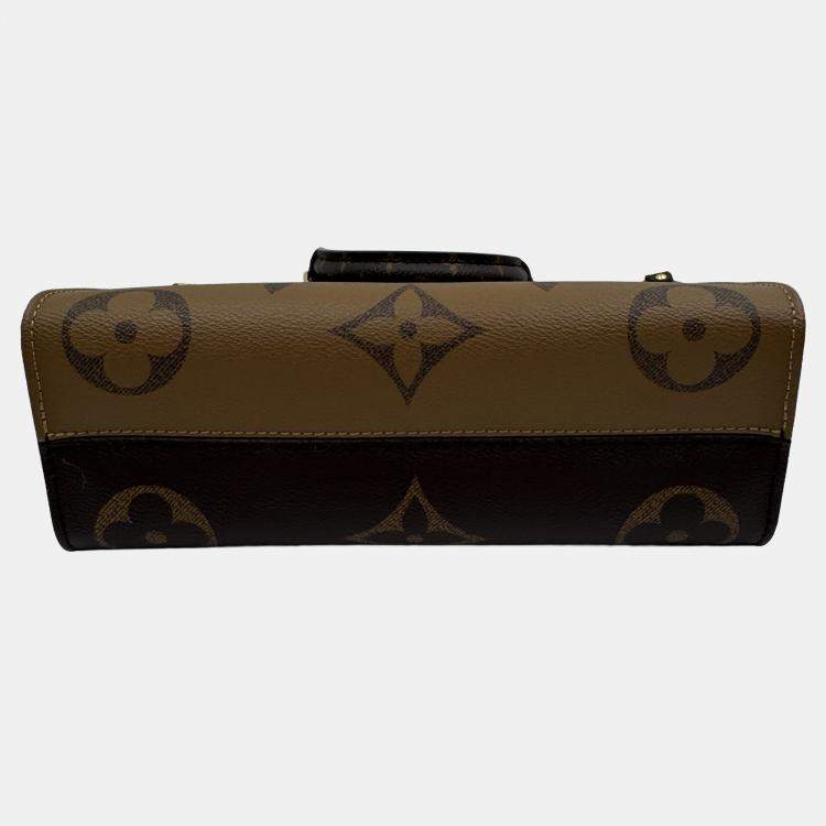 Pre Owned Louis Vuitton Monogram Reverse Giant Canvas Onthego East West Bag