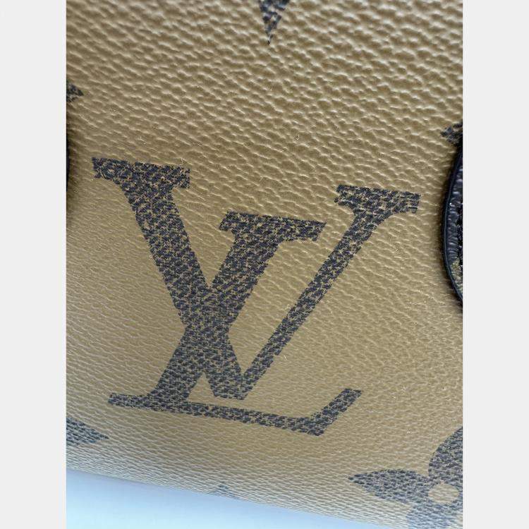 Pre Owned Louis Vuitton Monogram Reverse Giant Canvas Onthego East West Bag